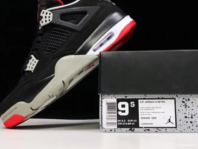 RETRO 308497-060 BLACK 4 JORDAN CEMENT 0630